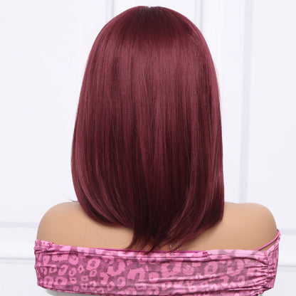 Red | Straight Bob | 14inch | Apn Prtheuscn1