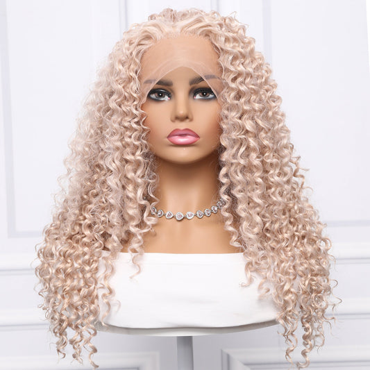 Camille | 13*1.5 Front Lace | Blonde | Curly Wave | 18” | SM001 | Apn Faith