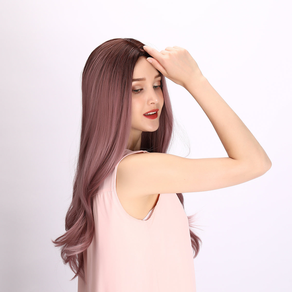 Hadley | Purple Wig | Loose Wave Wig | 26 inch Wig | SM8041 | Apn Popinrow