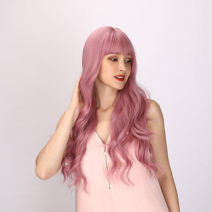 Alexandra | Pink Wig | Body Wave Wig | Curly Wig | 28 inch Wig | SM6124 | Apn Faith