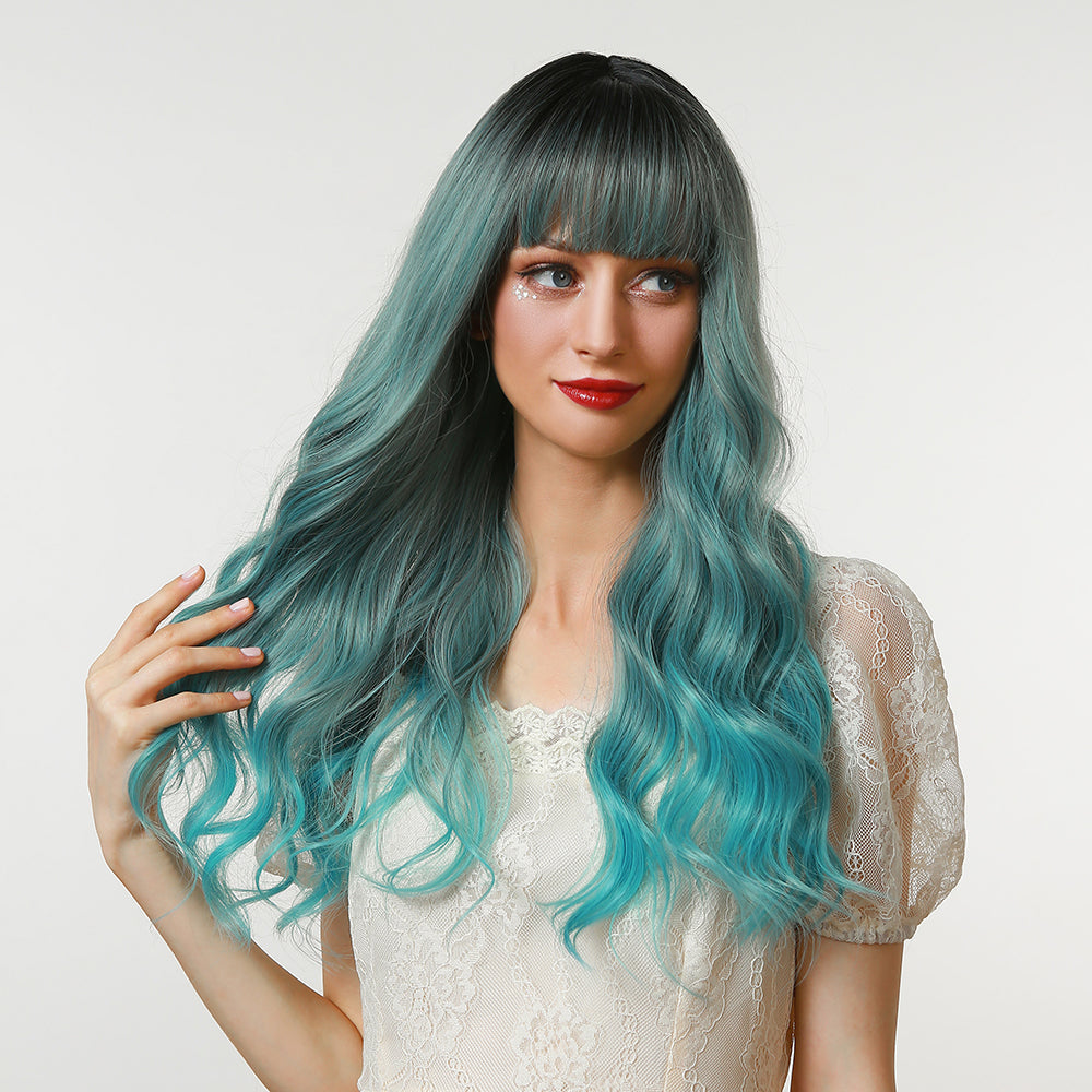 Blue Gradient | Loose Wave | 28inch | SM6162 | Apn 51talk