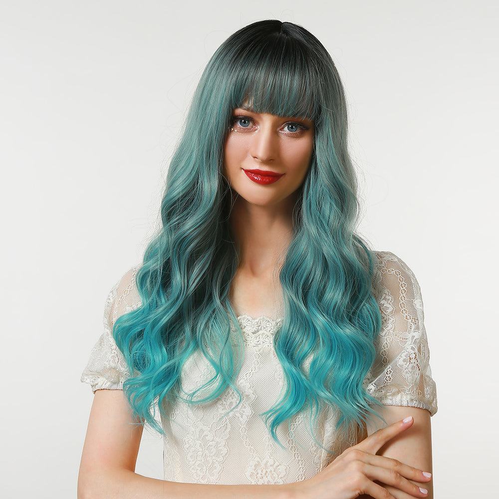 Blue Gradient | Loose Wave | 28inch | Apn Prtheuscn1