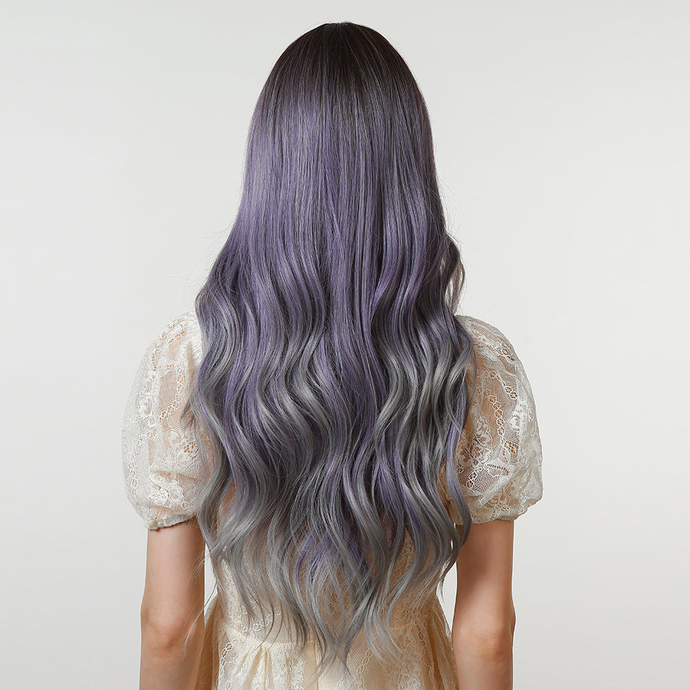 Purple Gradient | Wavy Curly | 28inch | Apn VIPS