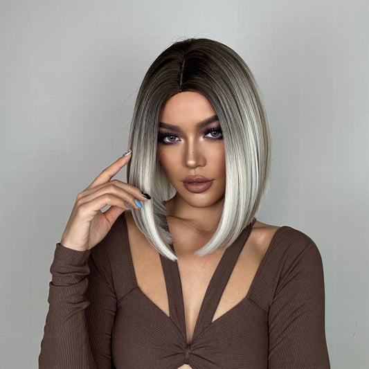 Remington | Gray | Short Bob Wigs | 14 inch | LC2012-1 | Apn Popinrow