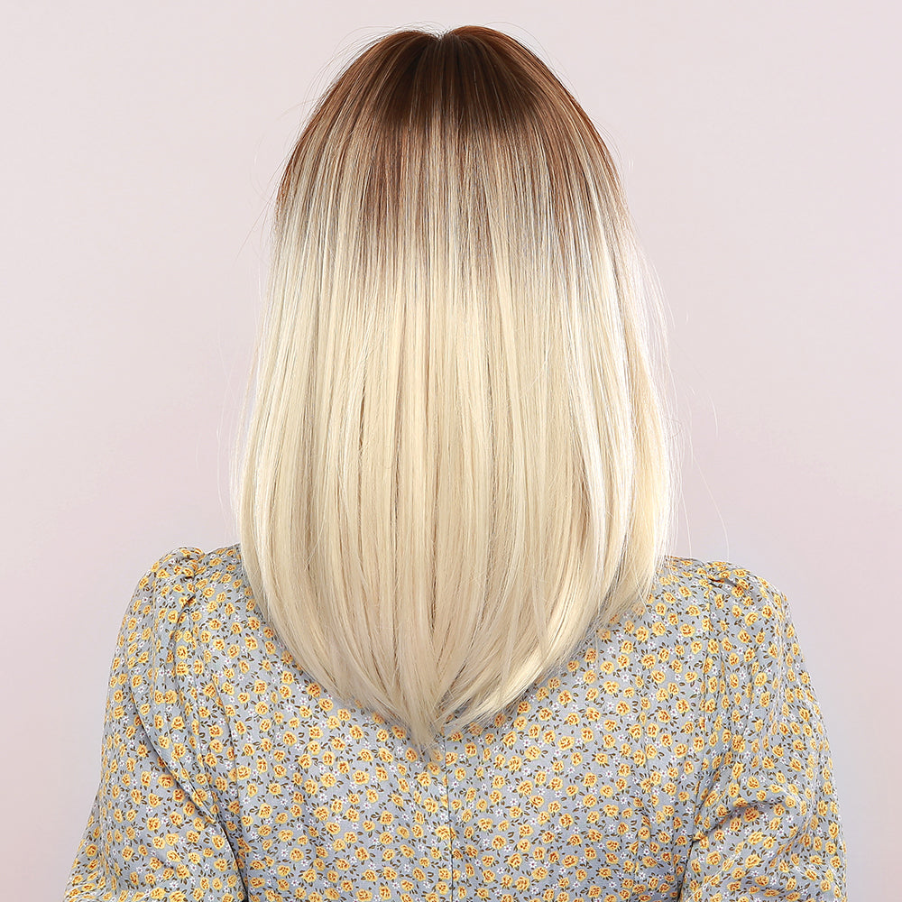 White Gold Gradient | Straight Bob | 18inch | SM316 | Apn Artop