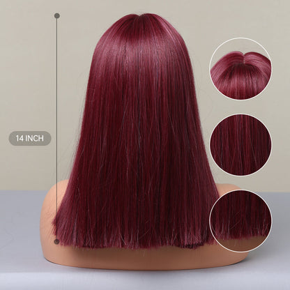 Wine Red | Straight Hair | 18inch | SM477 | Apn Artop