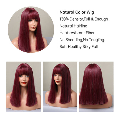 Wine Red | Straight Hair | 18inch | SM477 | Apn KolifySZ