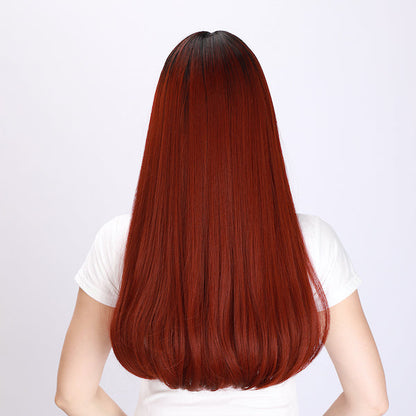 Color: Red gradient wig Style: deep wave wig  Length: 22 inch wig