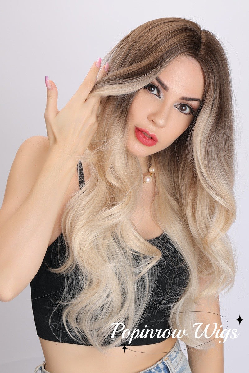 Khloe | Ombre Brown to Blonde Wig | Loose Wave Wig | 26 inch Wig | SM307 | Apn Faith