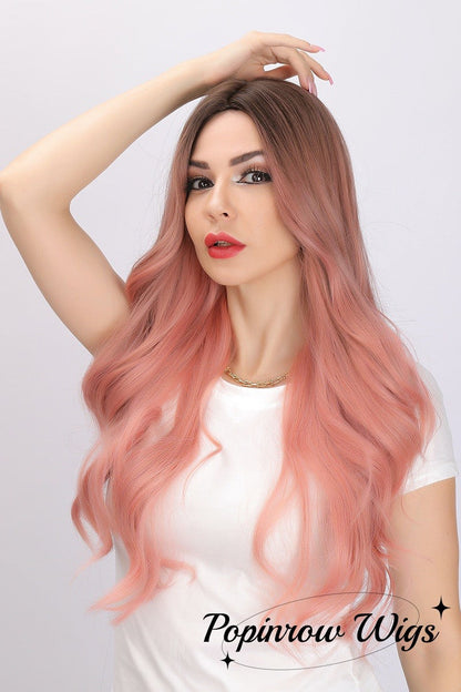 Hope | Pink Wig | Deep Wave Wig | 28 inch Wig | SM313 | Apn Faith