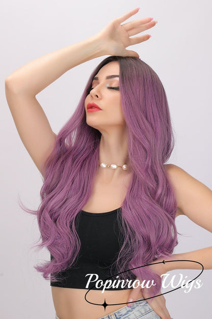 Iris | Purple Wig | Body Wave Wig | 28 inch Wig | SM5120 | Apn Faith