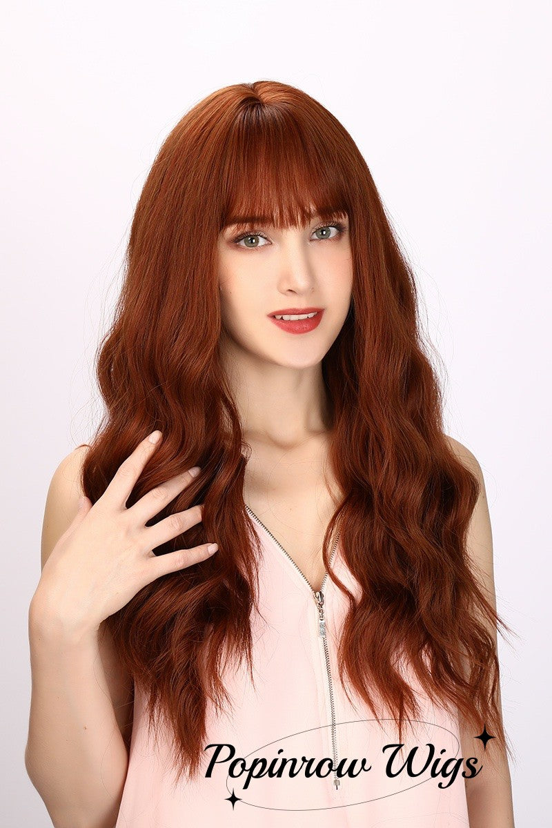 Isabel | Wine Red Wig | Loose Wave Wig | 26 inch Wig | SM6154 | Apn Popinrow