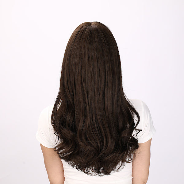 Color: brown wig Style: deep wave wig  Length: 20 inch wig