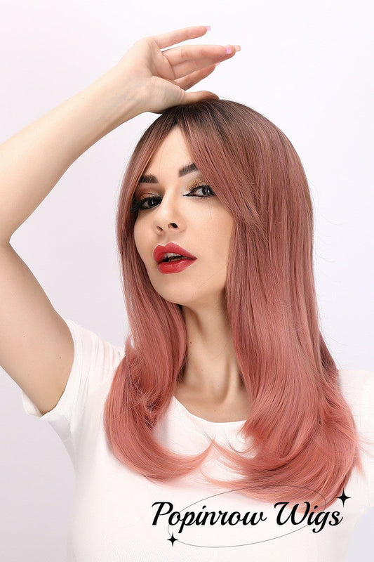 Ryleigh | Pink Gradient Wig | Loose Straight Bob Wig | 22 inch Wig | SM8055 | Apn Faith