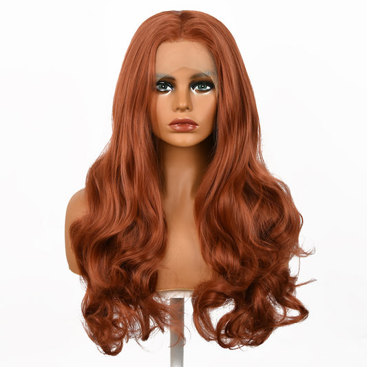 Color: brown wig Style: body wave wig, lace front wig  Length: 26 inch wig