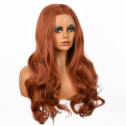 Color: brown wig Style: body wave wig, lace front wig  Length: 26 inch wig