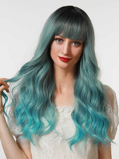 Blue Gradient | Loose Wave | 28inch | Apn Prtheuscn1