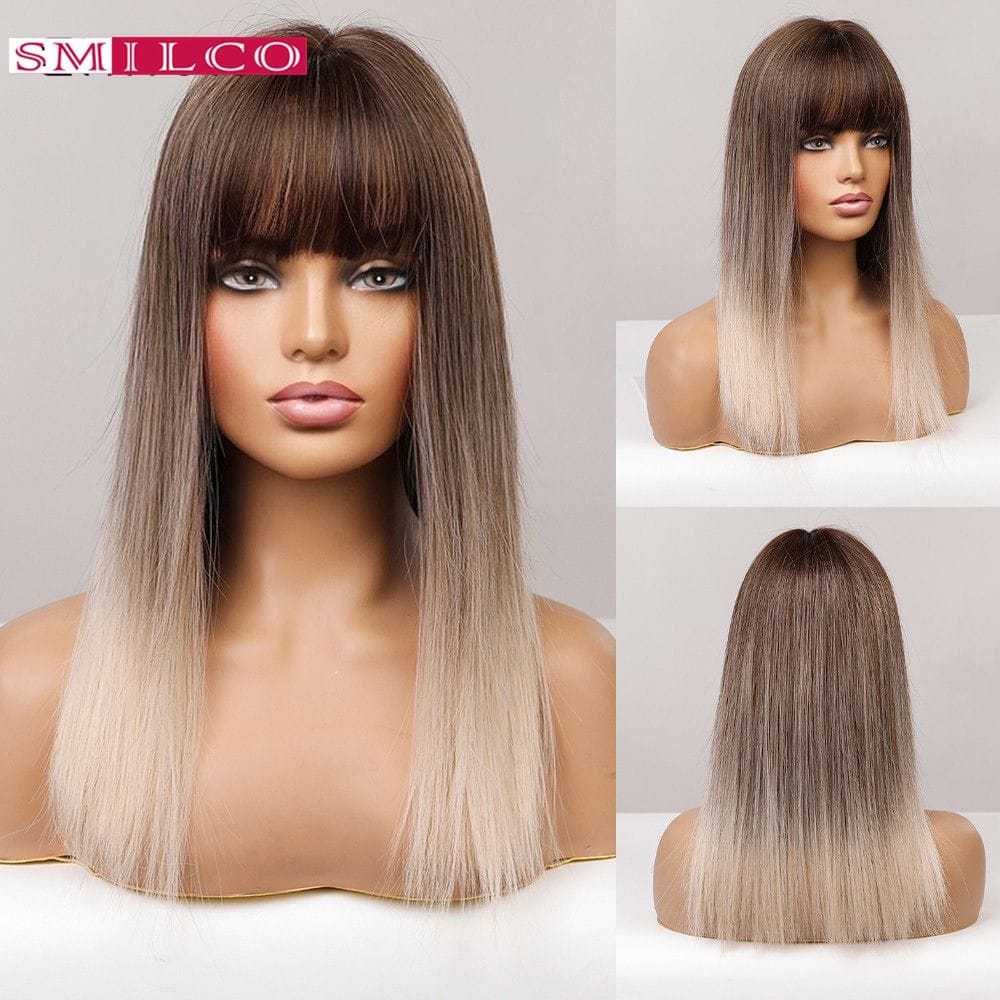 Golden Gradient | Straight Hair | 20inch | SM360 | Apn ZYJX