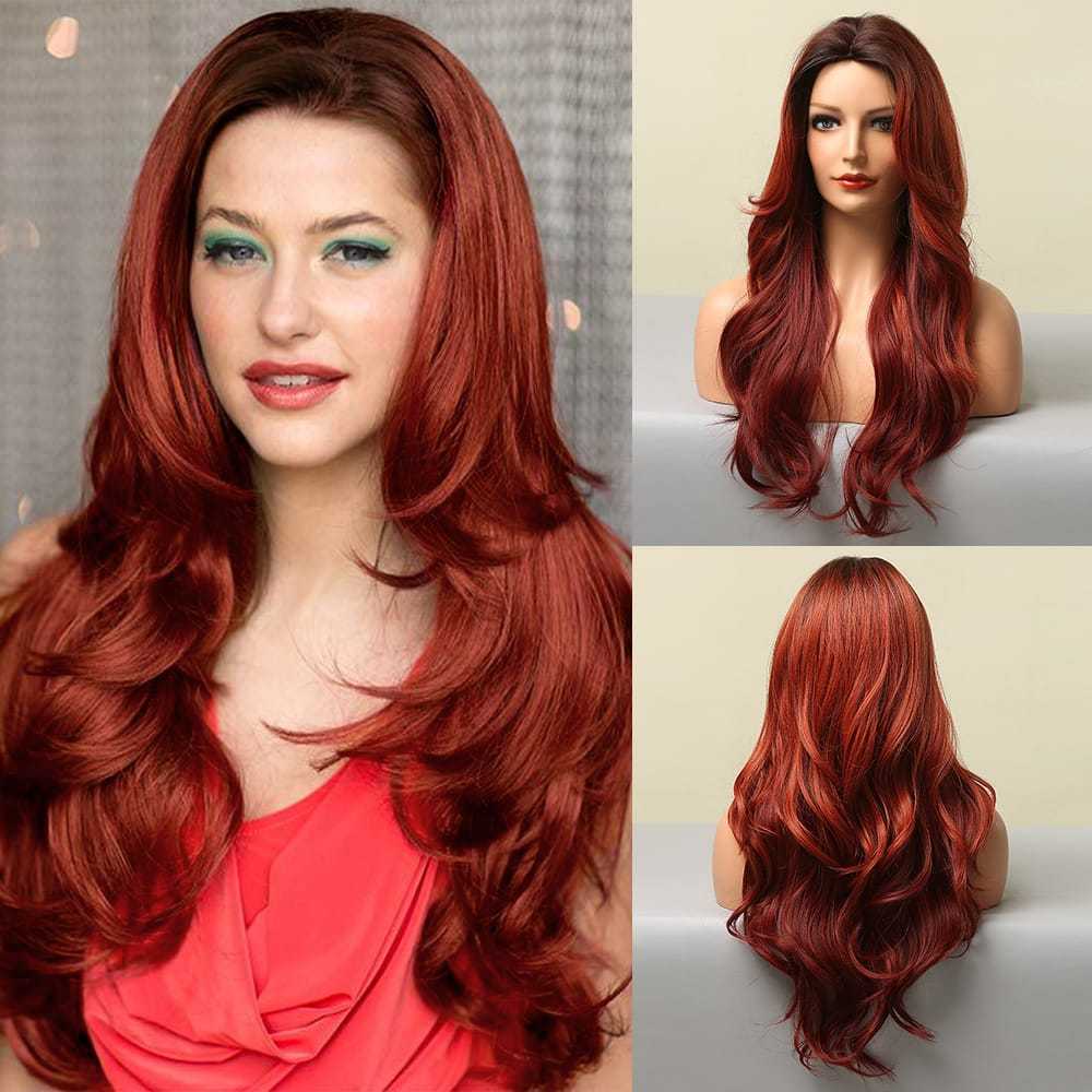 Wine Red Gradient | Loose Wave | 26inch | SM5221 | Apn Kolifyph2