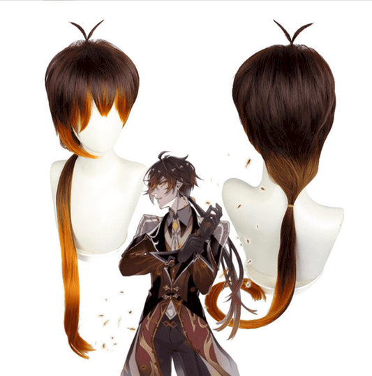 Zhongli | cosplay | Genshin Impact | Brown red gradient | 6" | CS3398A | Apn Faith