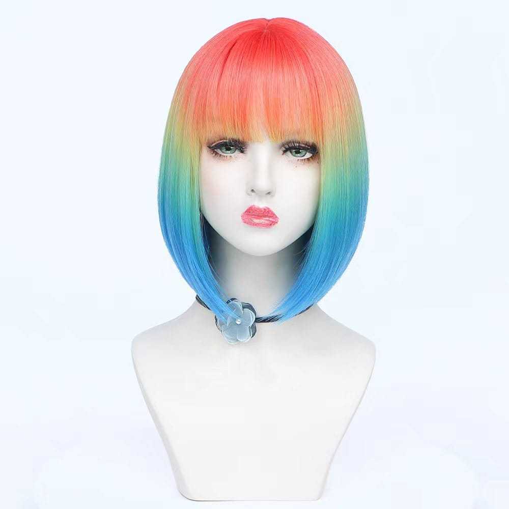 Rainbow | Straight Bob | 12 inch | SM9011 | Apn KolifyHK