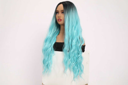 Karol G | Cosplay | Ombre Light Blue | Body Wace | 26 inch | Apn Prtheuscn1