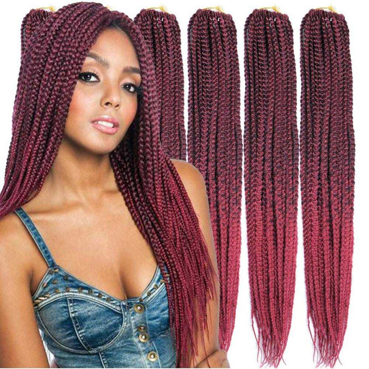 Kennedy | Box Braid | T1B/BURG | 20”（6 pcs） | TM Pop