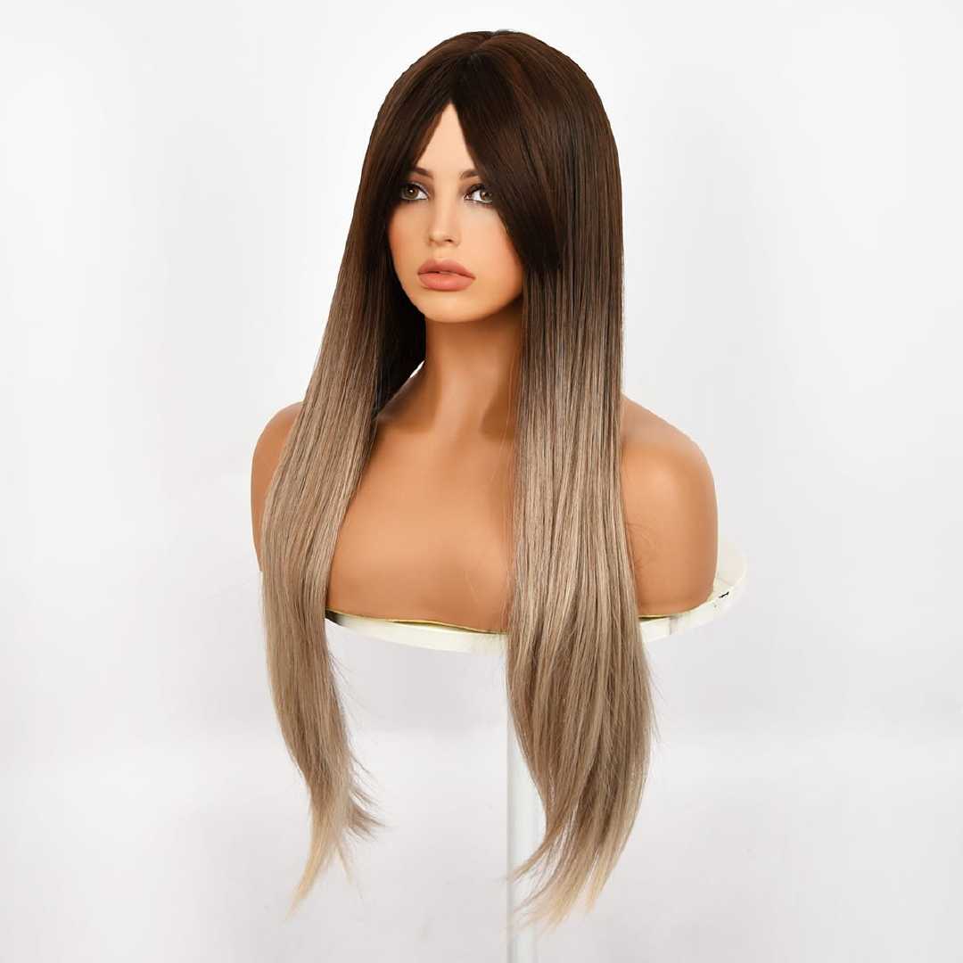 Brown & Grey Gradient | Body Wave | 30" | SM9348 | Apn 51talk