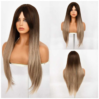 Brown & Grey Gradient | Body Wave | 30" | Apn VIPS