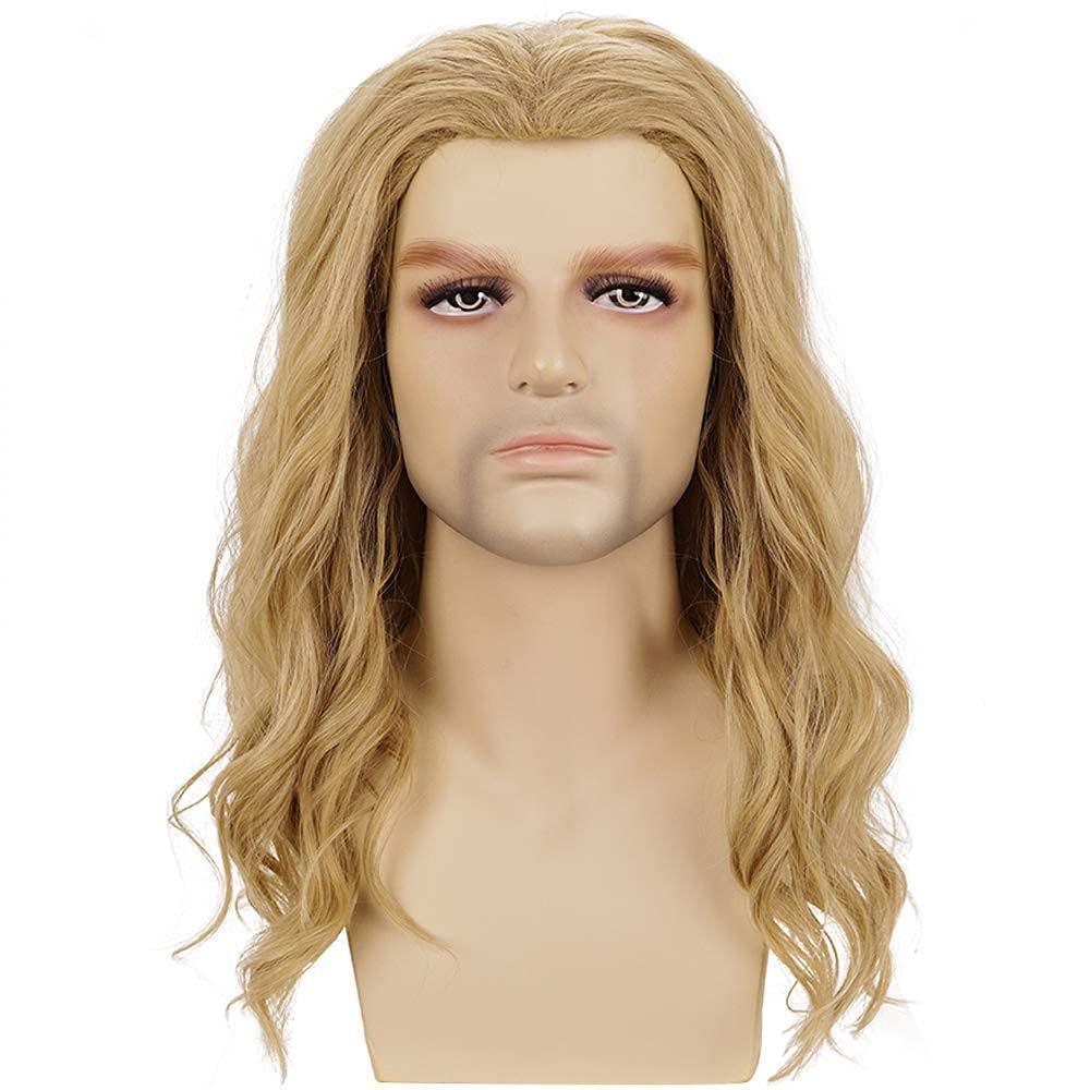 Thor | Men's Halloween Party Costume | Blonde | Long Wavy Curly | Apn Prtheus