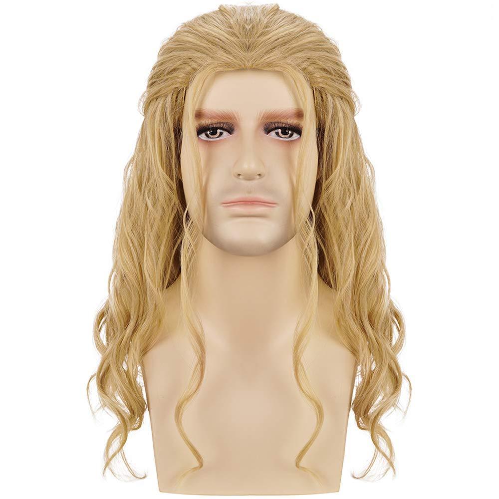 Thor | Men's Party Costume | Blonde | Long Wavy Curly | Apn VIPS