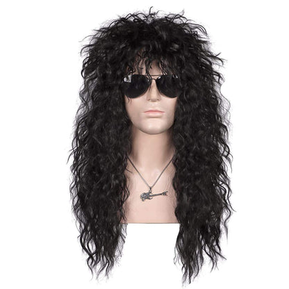 Men's 80'S Rocker Wig| Long Curly | Apn Prtheuscn1