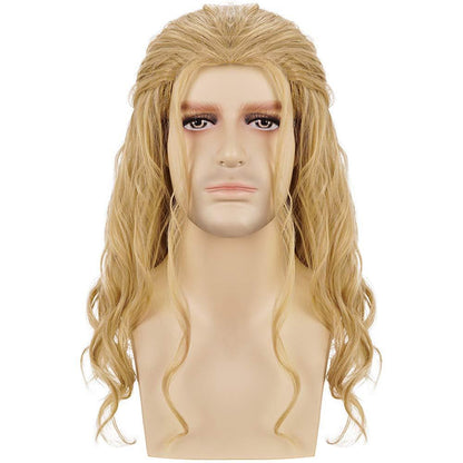 Thor | Men's Party Costume | Blonde | Long Wavy Curly | Apn Realway