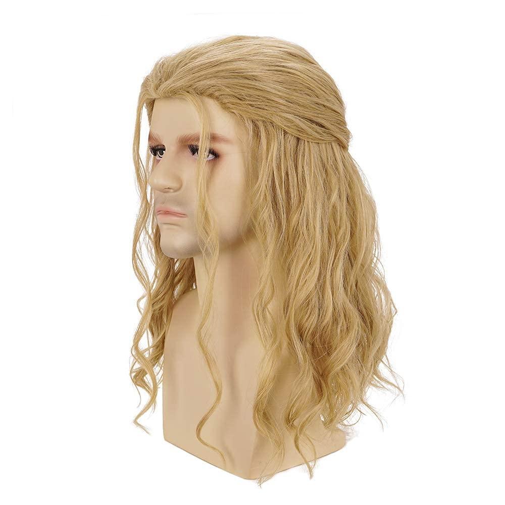 Thor | Men's Party Costume | Blonde | Long Wavy Curly | Apn VIPS