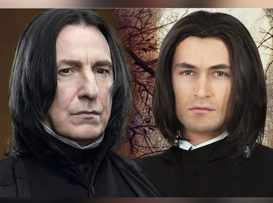 Dark Professor Severus Snape | Costume Cosplay Wig | Harry Porter | Black | 16inch | CS7252 | Apn Artop