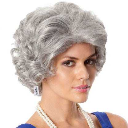 Old Lady Grandma | Costume Cosplay | Grey | 10inch | Apn Realway