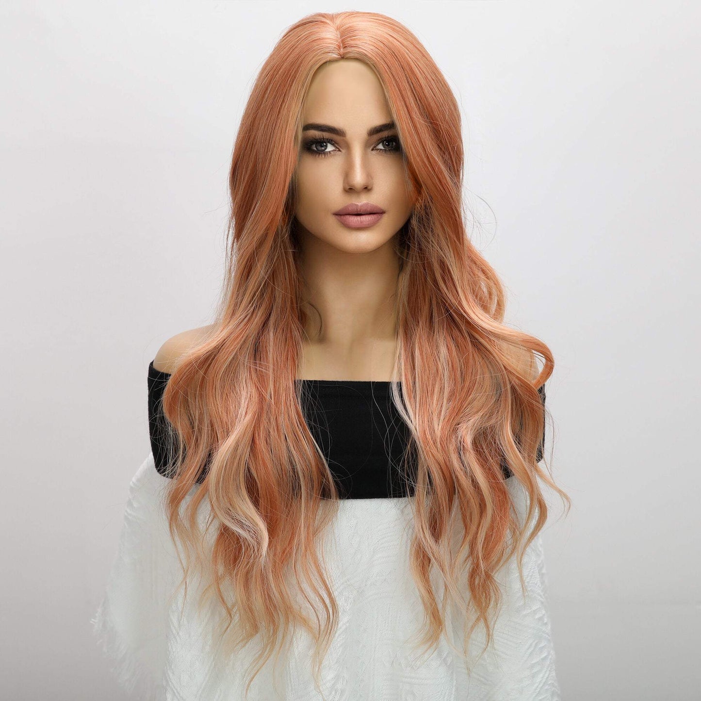 Orange | Highlight  middle Part | body wave | 26inch | SM1642 | Apn kolifyph2