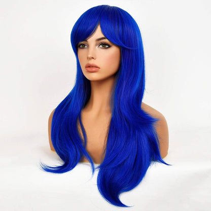 Halloween | Blue | Body Wave with Bangs | 28" | Apn Prtheus