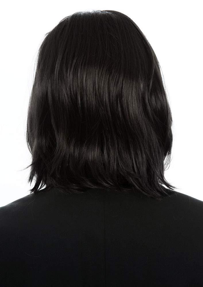 Dark Professor Severus Snape | Costume Cosplay Wig | Harry Porter | Black | 16inch | CS7252 | Apn KolifySZ