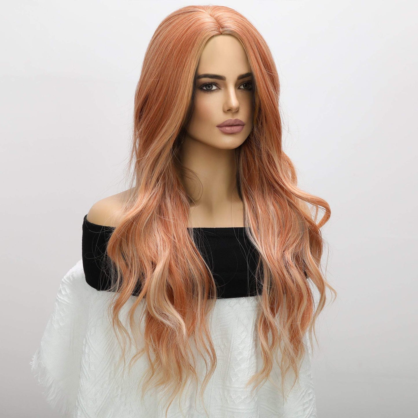 Orange | Highlight  middle Part | body wave | 26inch | SM1642 | Apn kolifyph2