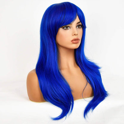 Halloween | Blue | Body Wave with Bangs | 28" | Apn Prtheus